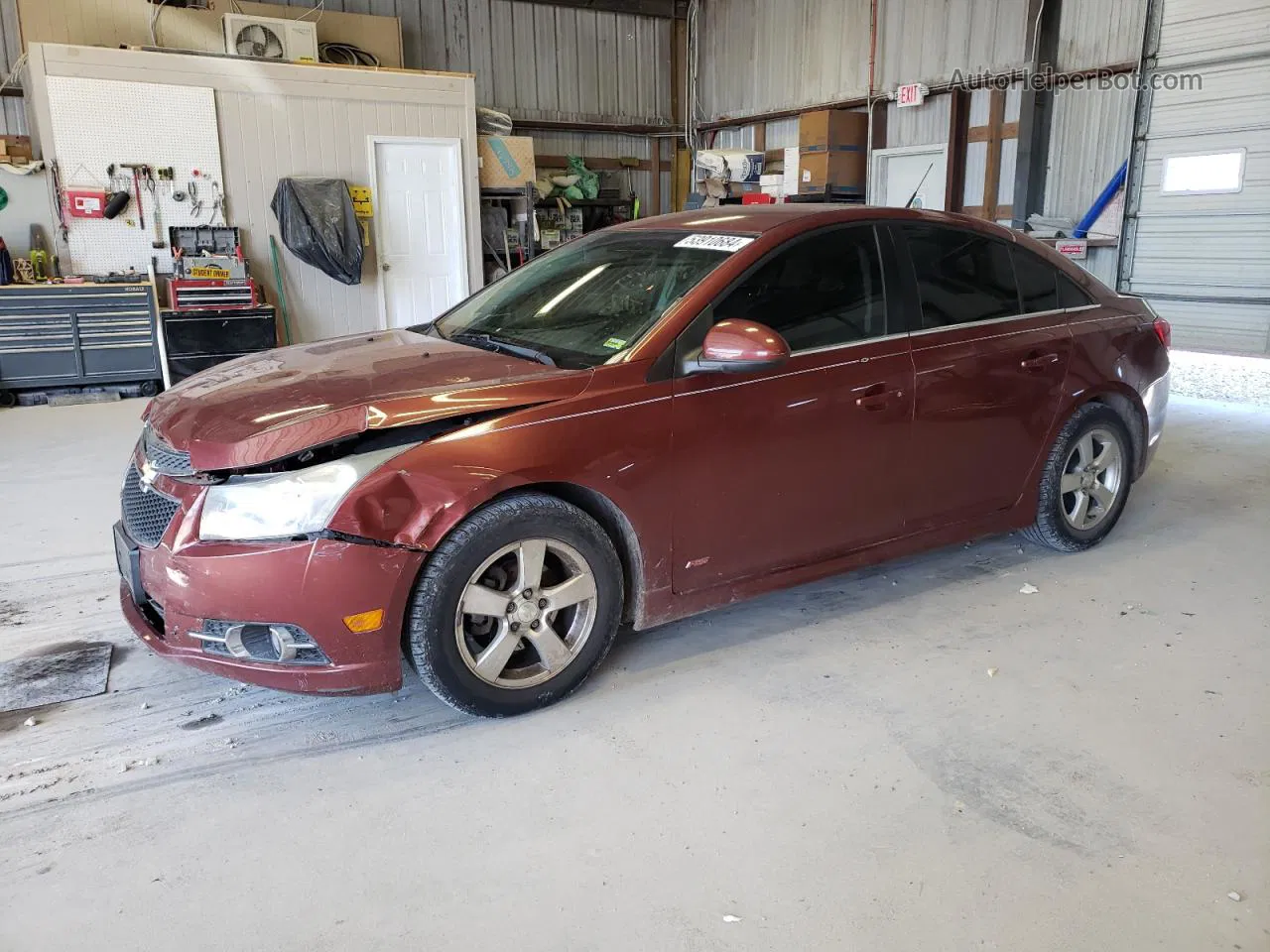 2013 Chevrolet Cruze Lt Brown vin: 1G1PC5SB1D7218391