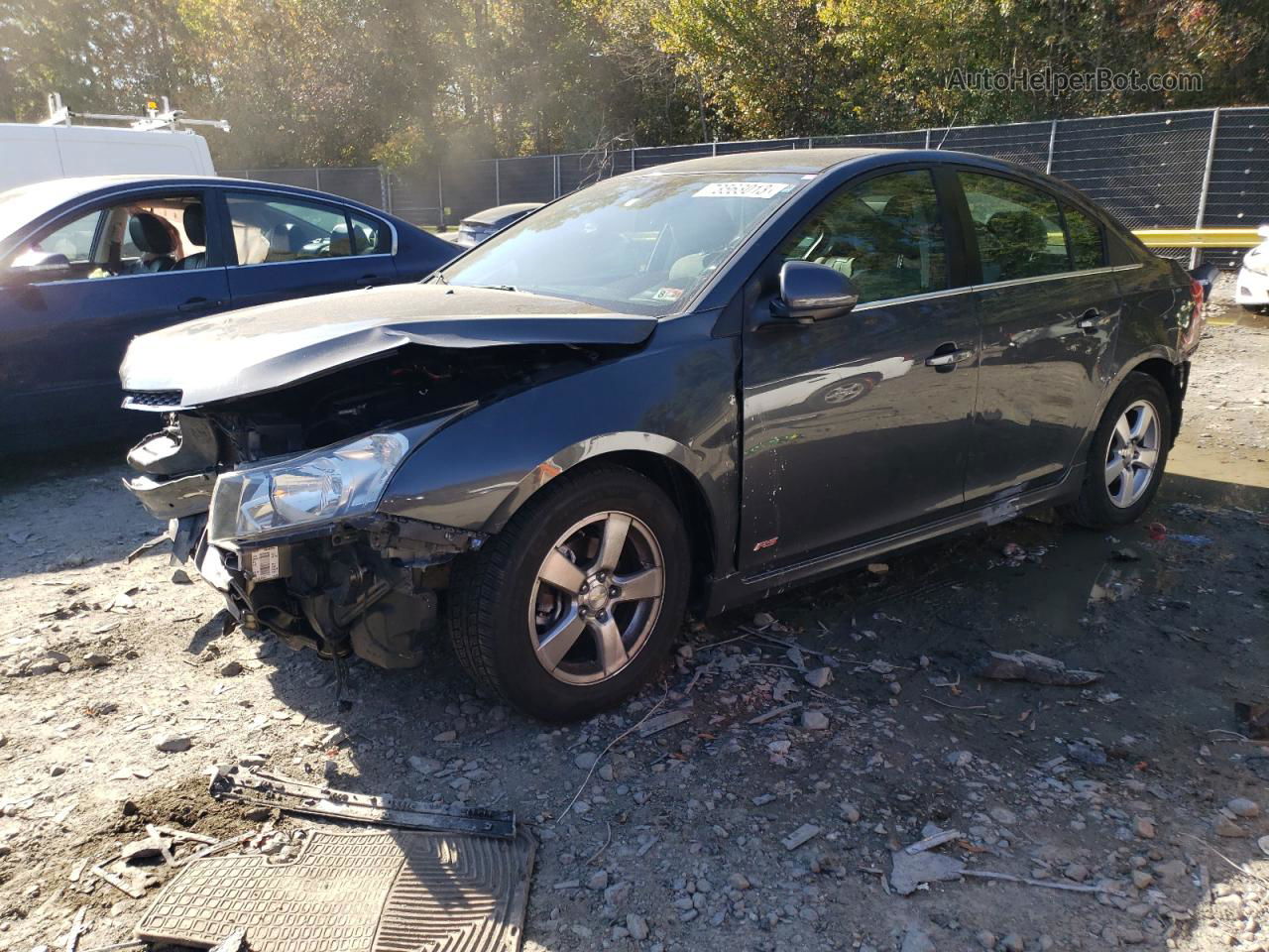 2013 Chevrolet Cruze Lt Gray vin: 1G1PC5SB1D7225468