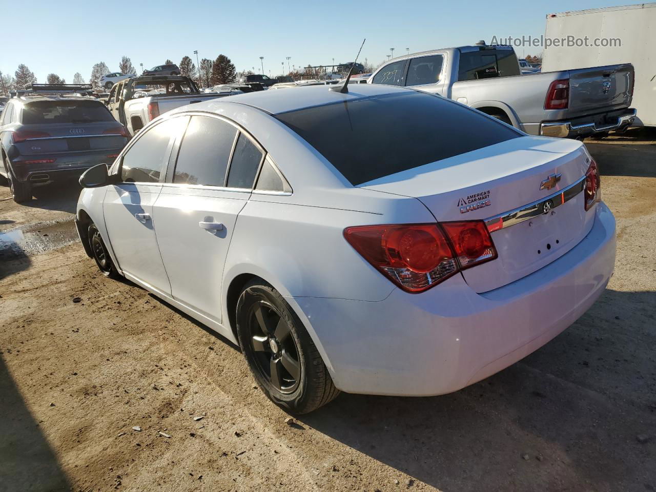 2014 Chevrolet Cruze Lt White vin: 1G1PC5SB1E7190092