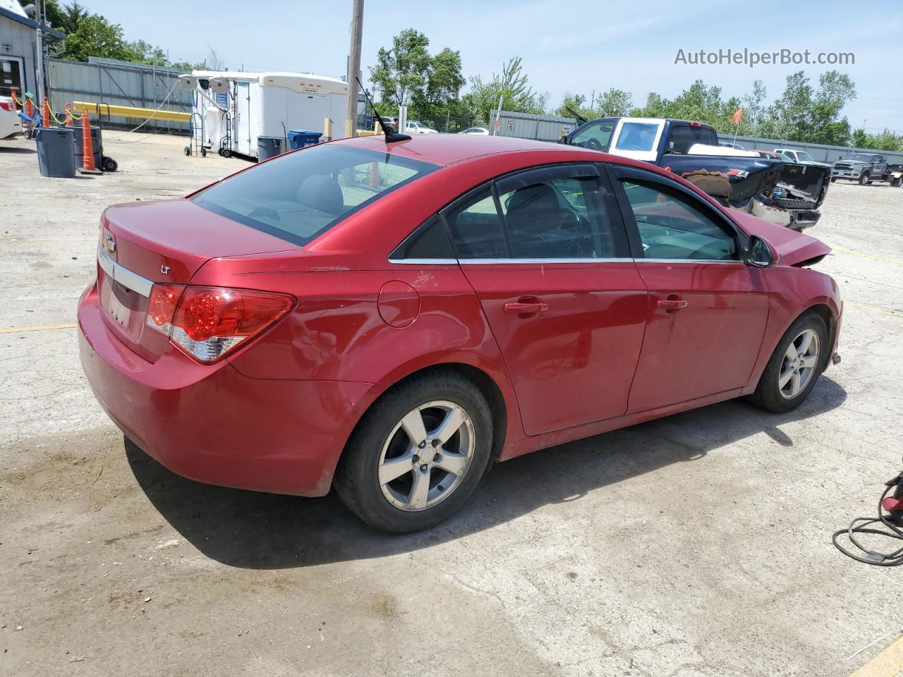 2014 Chevrolet Cruze Lt Red vin: 1G1PC5SB1E7287762