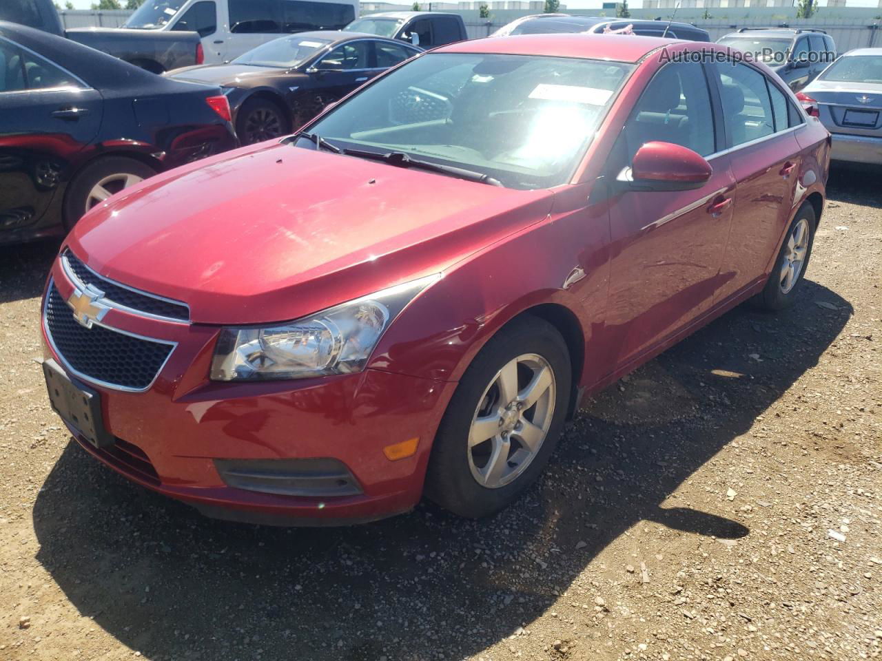 2014 Chevrolet Cruze Lt Red vin: 1G1PC5SB1E7299975