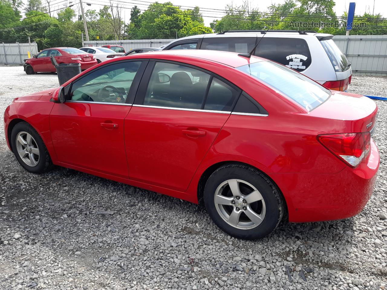 2014 Chevrolet Cruze Lt Red vin: 1G1PC5SB1E7312501