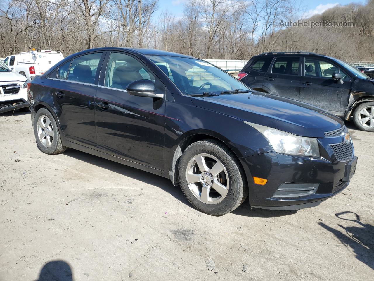 2014 Chevrolet Cruze Lt Black vin: 1G1PC5SB1E7347930