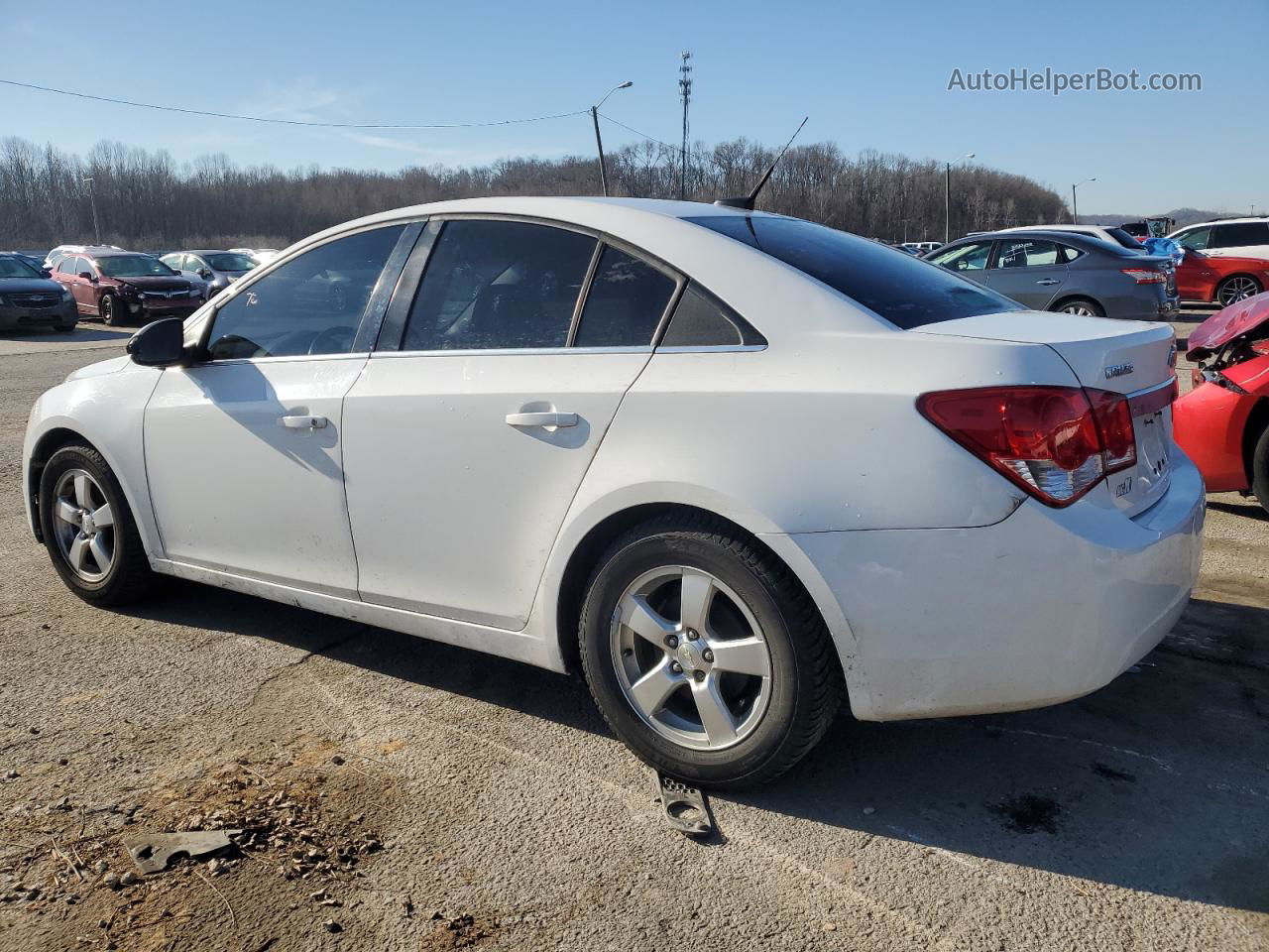 2014 Chevrolet Cruze Lt White vin: 1G1PC5SB1E7373721