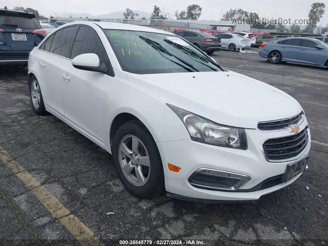 2015 Chevrolet Cruze 1lt Auto White vin: 1G1PC5SB1F7128693