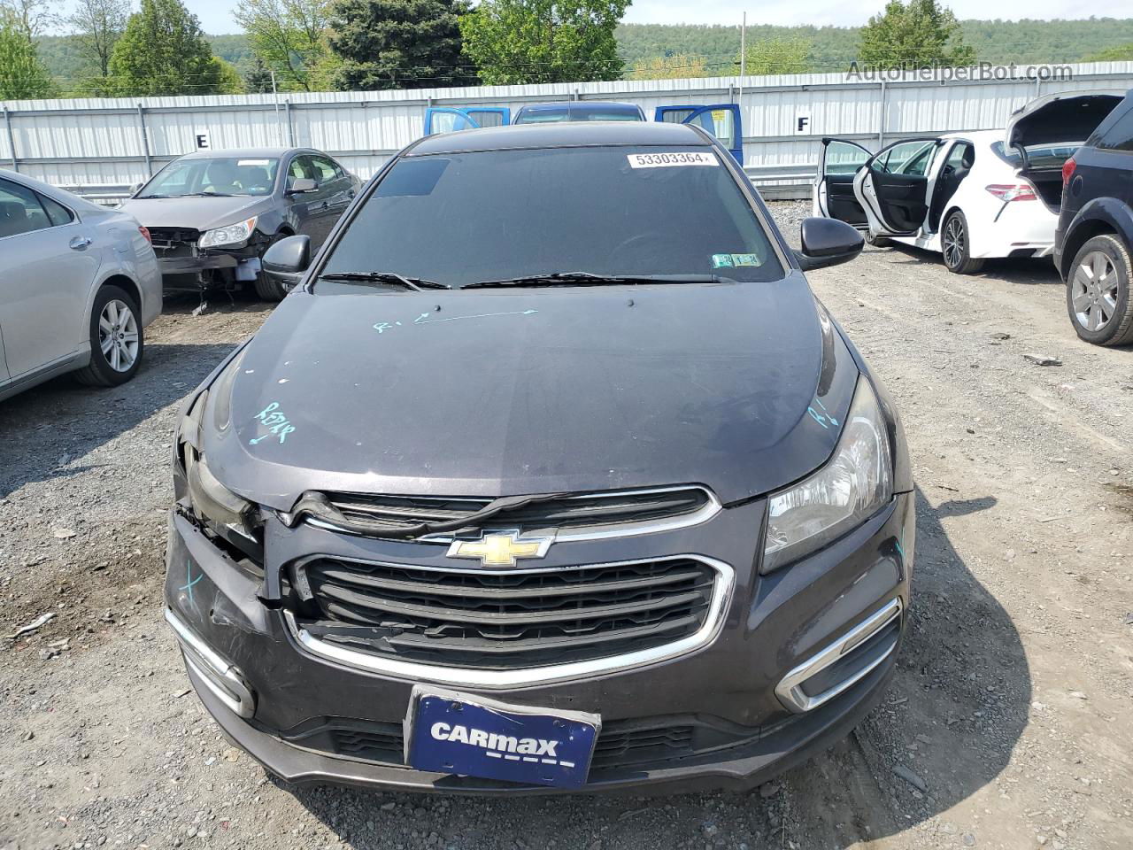 2015 Chevrolet Cruze Lt Black vin: 1G1PC5SB1F7135711