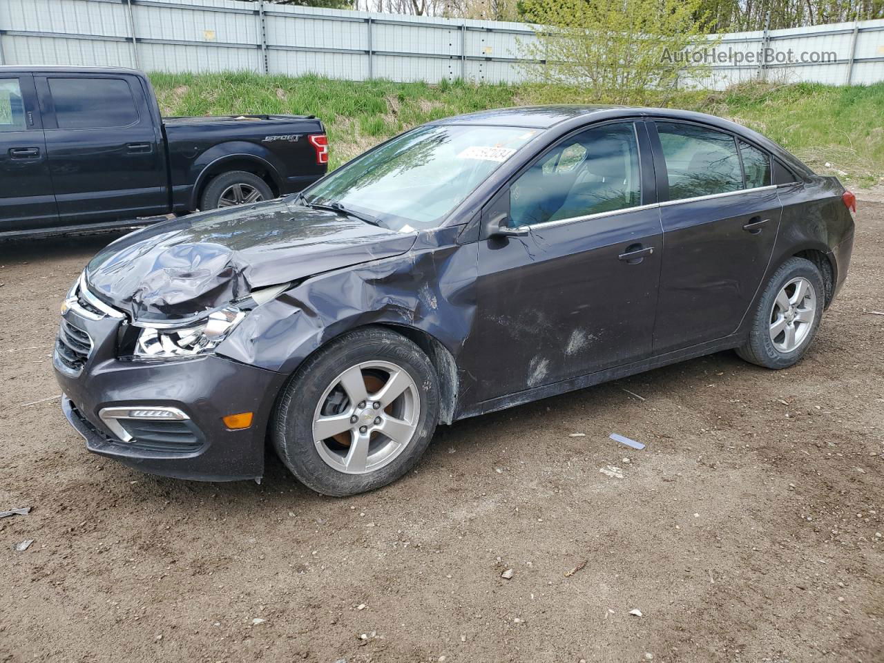 2015 Chevrolet Cruze Lt Серый vin: 1G1PC5SB1F7152363