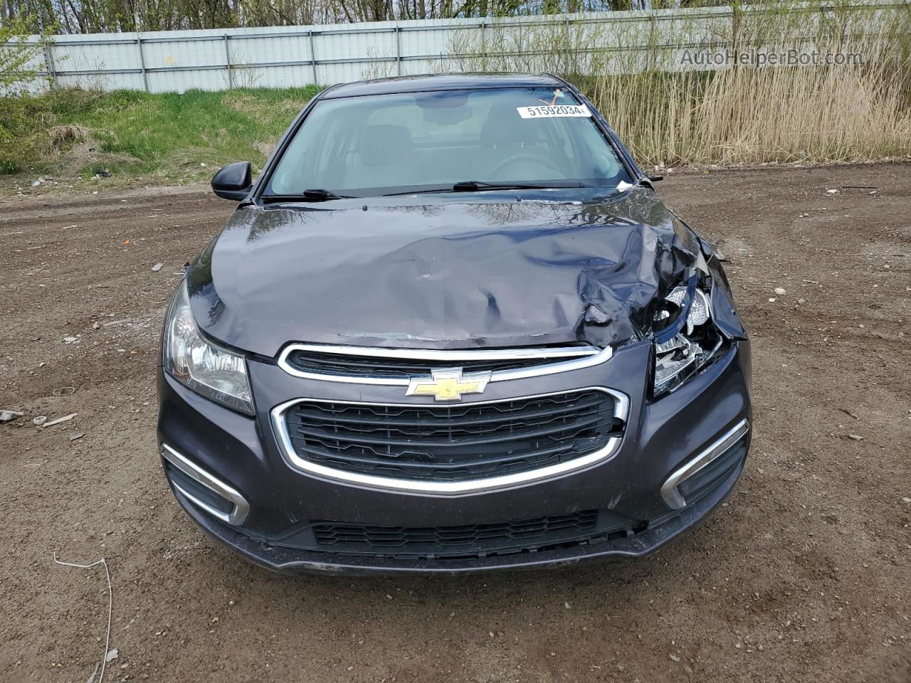 2015 Chevrolet Cruze Lt Серый vin: 1G1PC5SB1F7152363