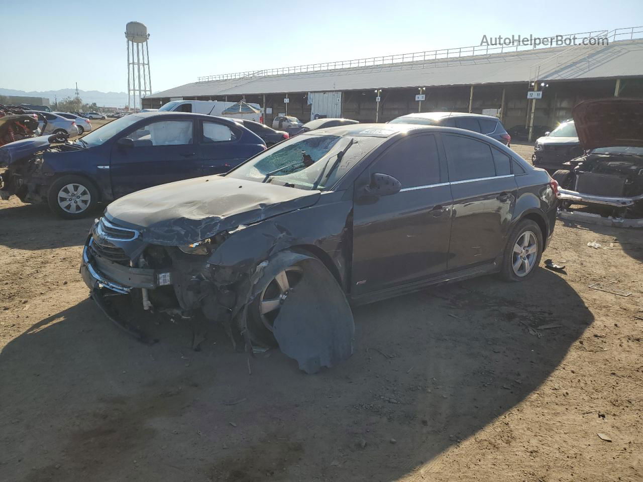 2015 Chevrolet Cruze Lt Gray vin: 1G1PC5SB1F7166828