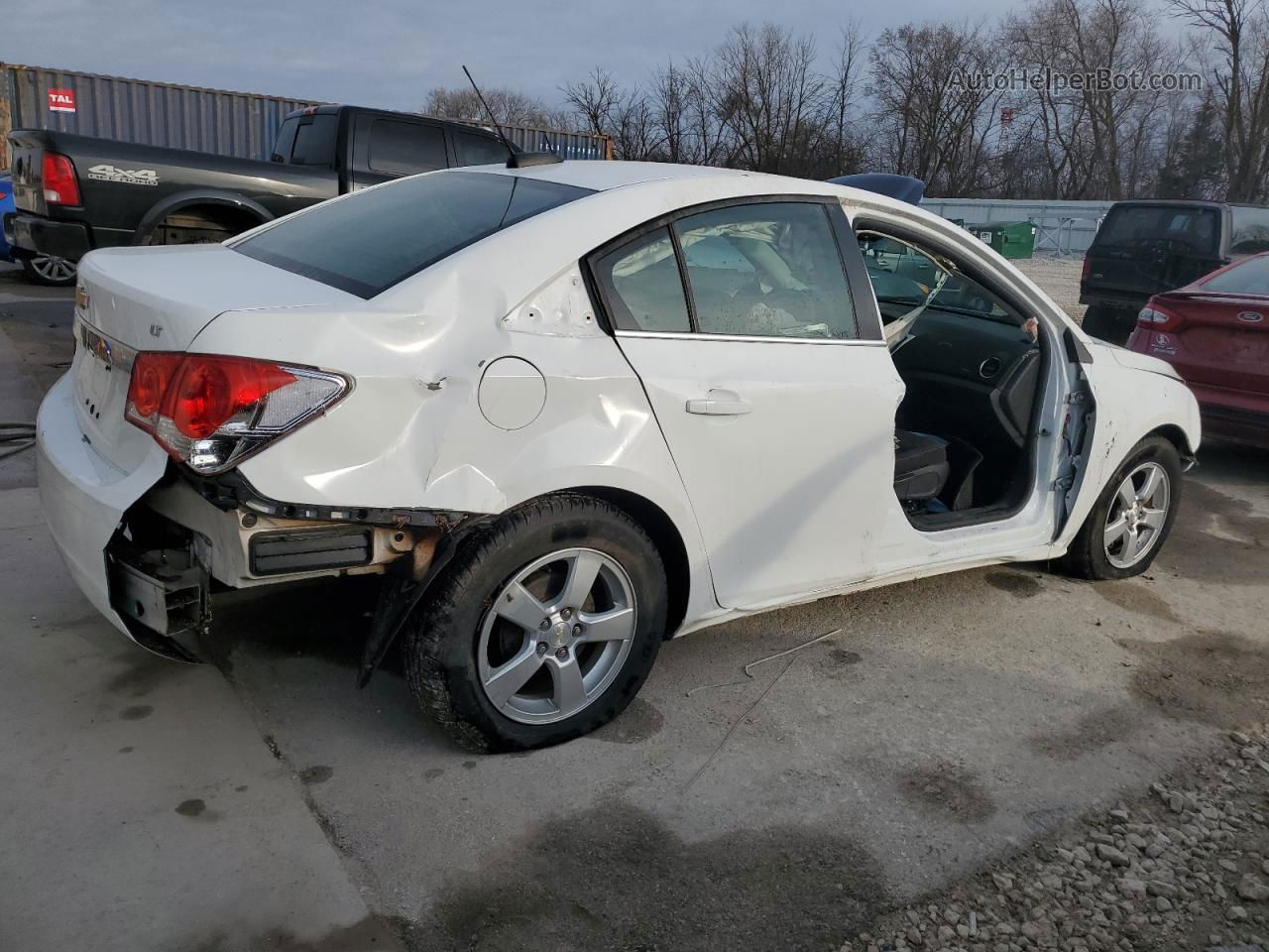 2015 Chevrolet Cruze Lt White vin: 1G1PC5SB1F7204476