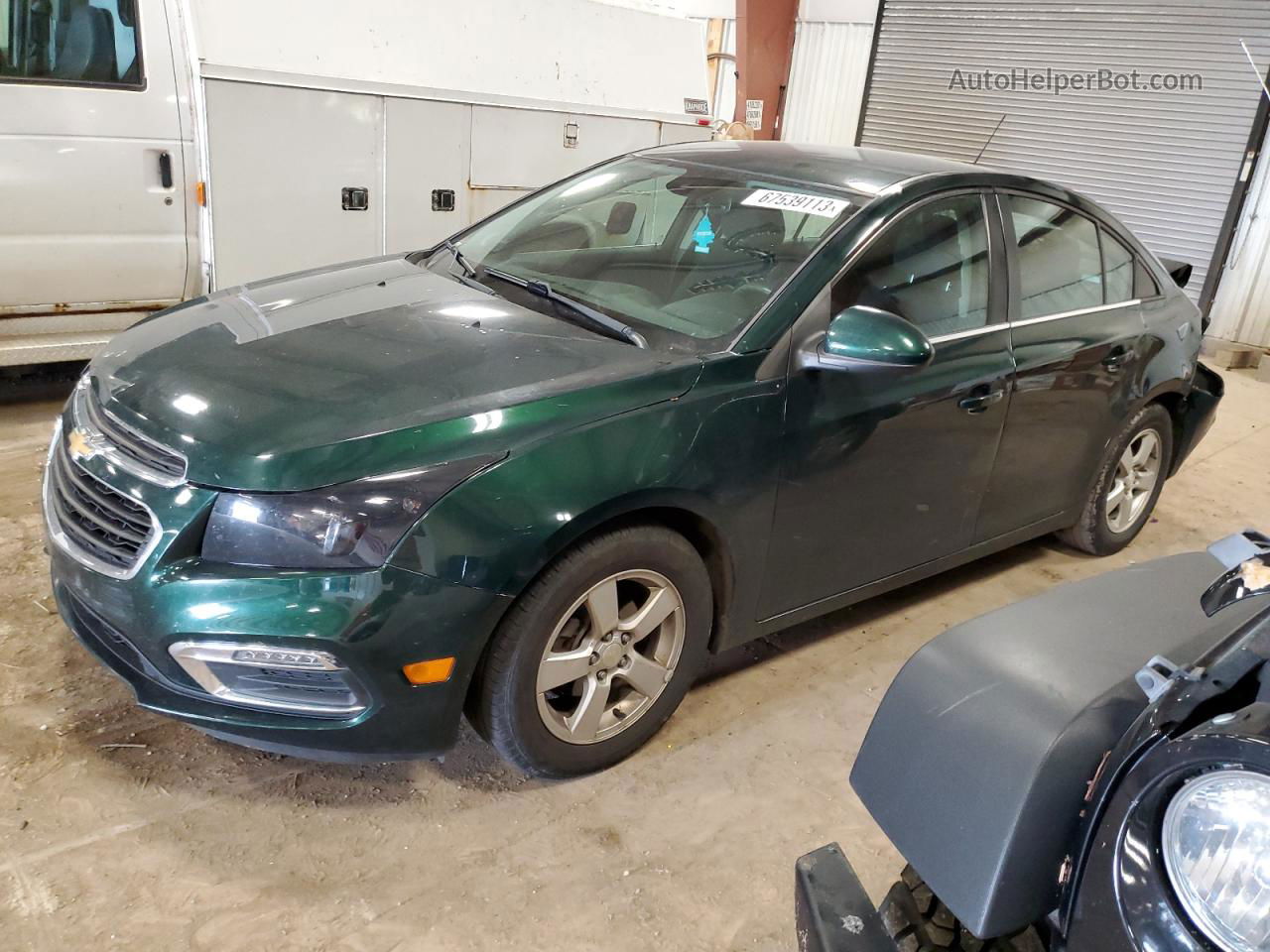 2015 Chevrolet Cruze Lt Green vin: 1G1PC5SB1F7246226