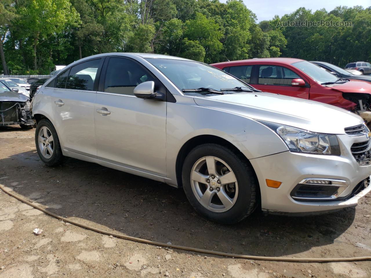 2015 Chevrolet Cruze Lt Silver vin: 1G1PC5SB1F7249661