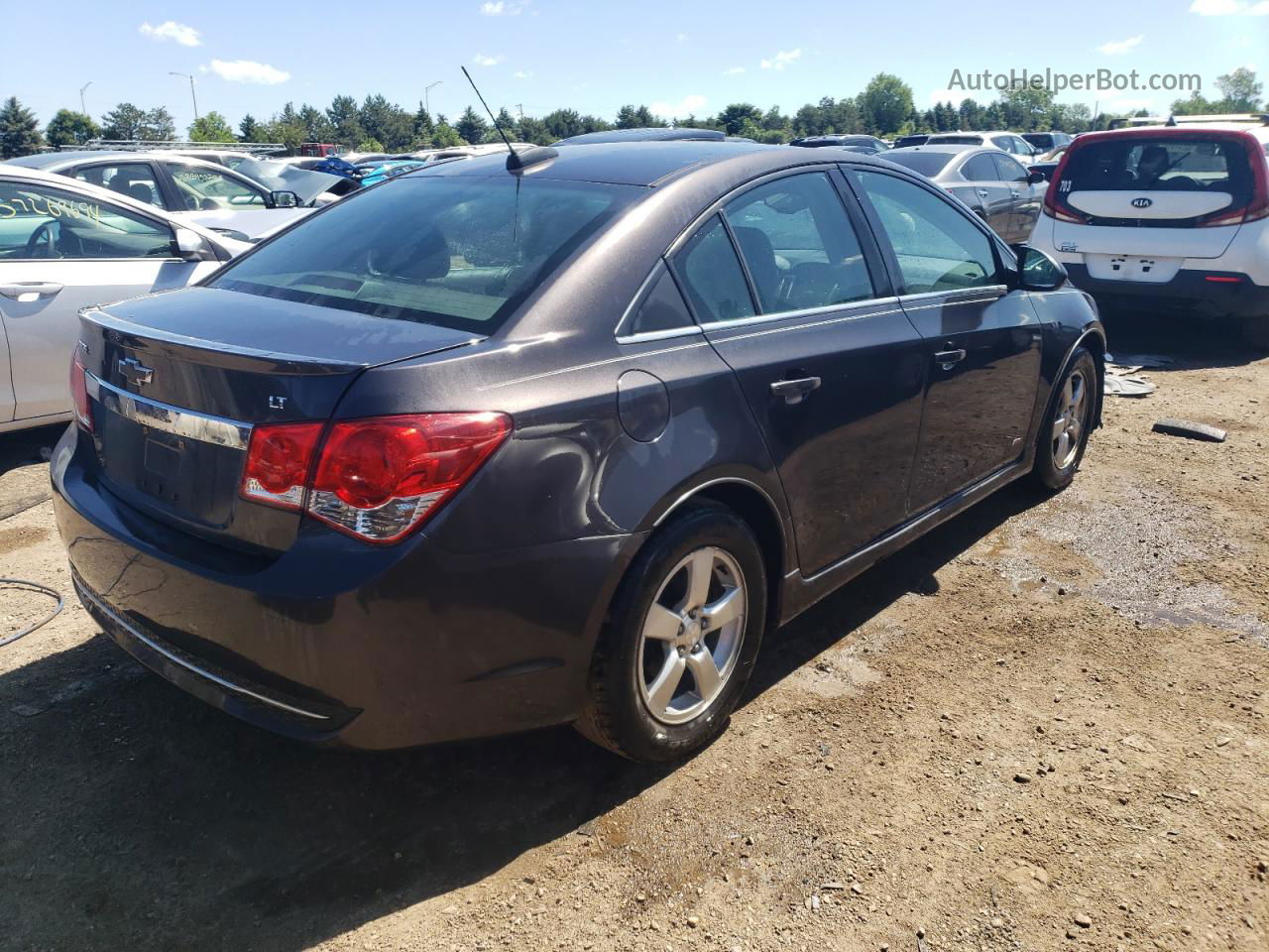 2015 Chevrolet Cruze Lt Charcoal vin: 1G1PC5SB1F7297239