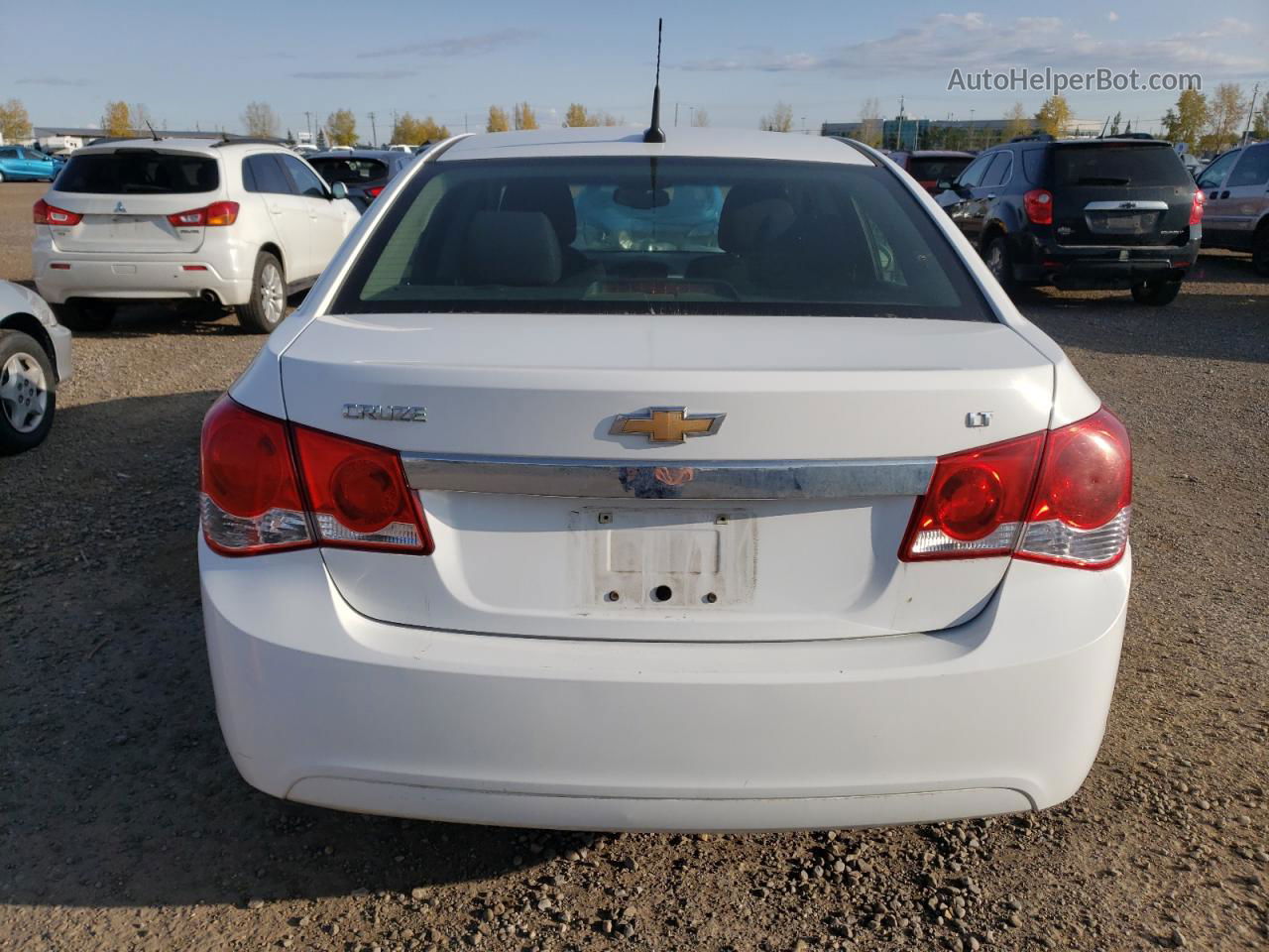 2013 Chevrolet Cruze Lt White vin: 1G1PC5SB2D7107557