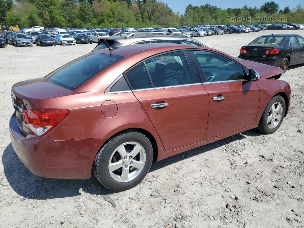 2013 Chevrolet Cruze Lt Burgundy vin: 1G1PC5SB2D7113892