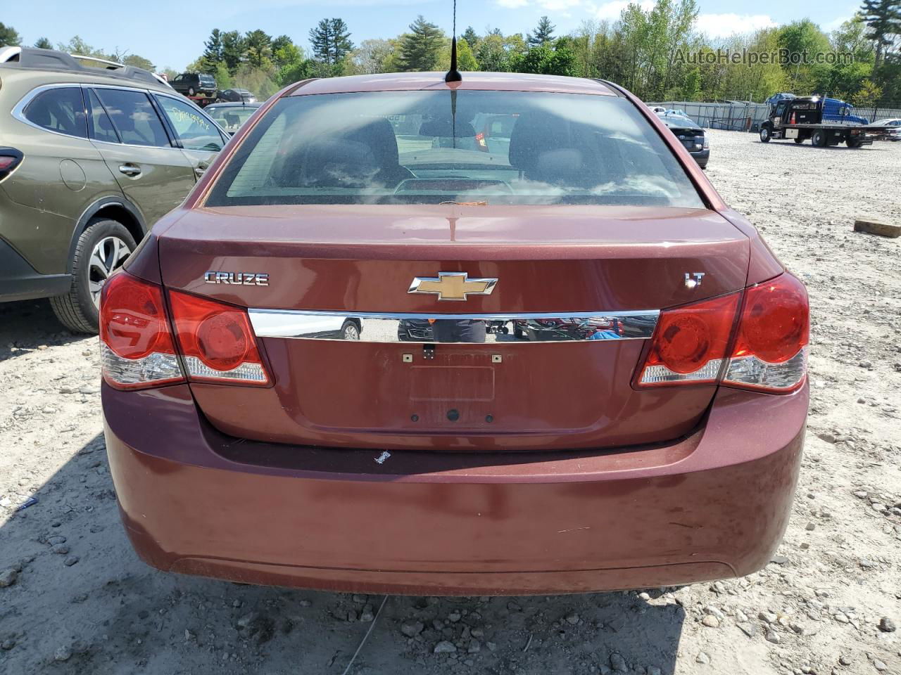 2013 Chevrolet Cruze Lt Burgundy vin: 1G1PC5SB2D7113892