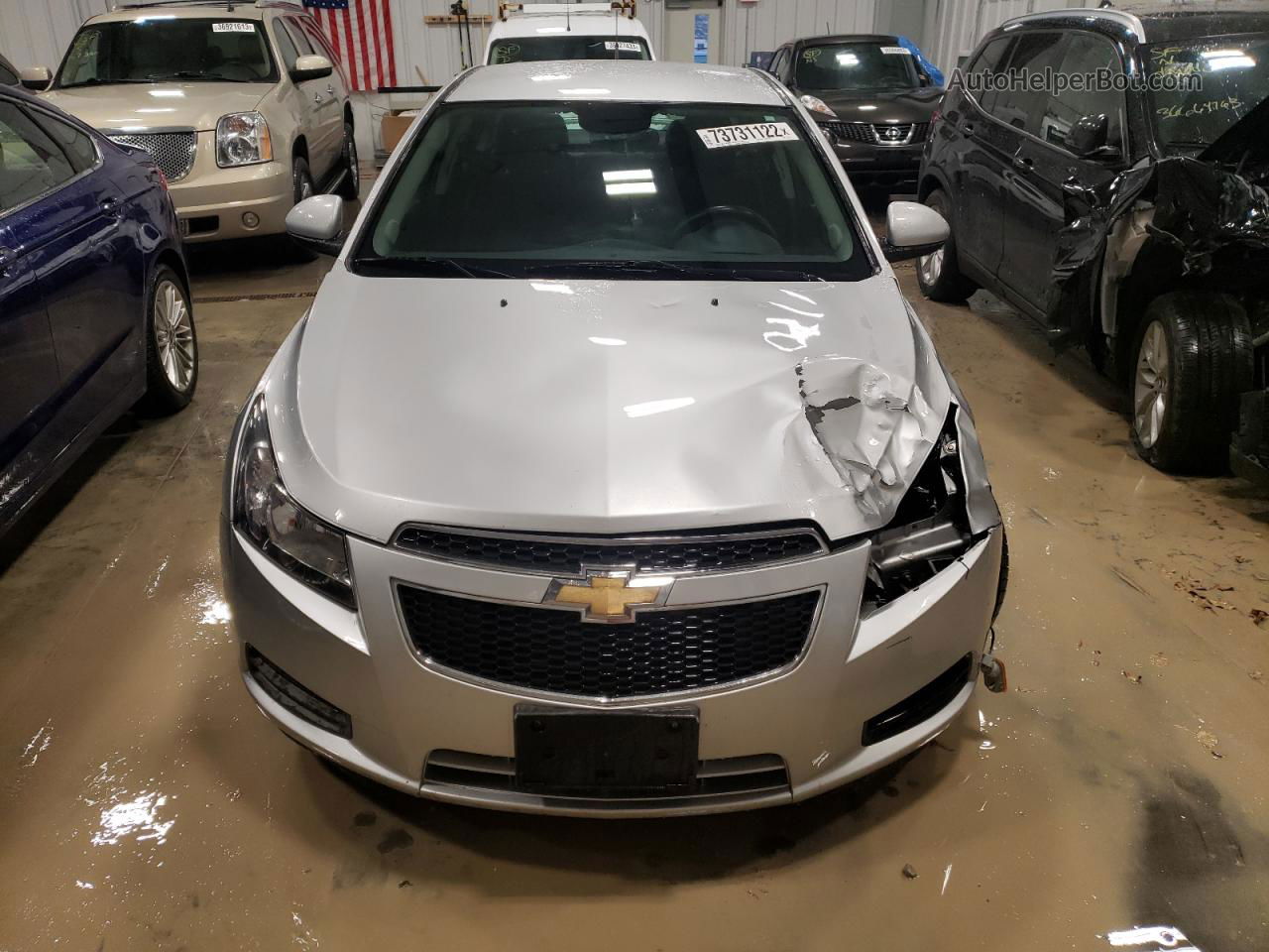 2013 Chevrolet Cruze Lt Silver vin: 1G1PC5SB2D7175535