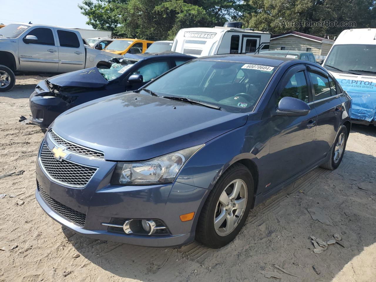 2013 Chevrolet Cruze Lt Gray vin: 1G1PC5SB2D7195879