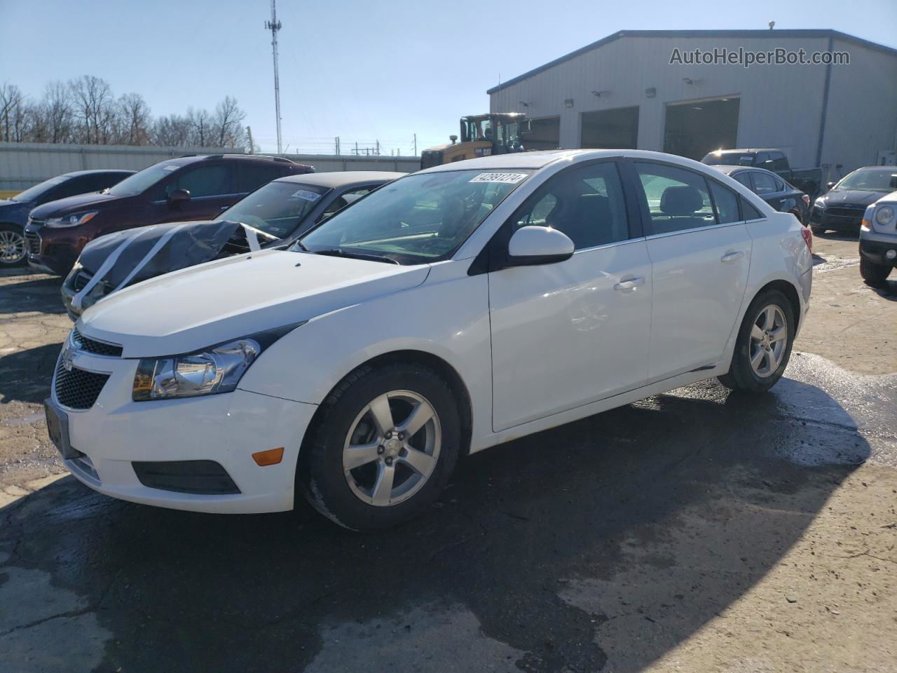 2013 Chevrolet Cruze Lt White vin: 1G1PC5SB2D7210137