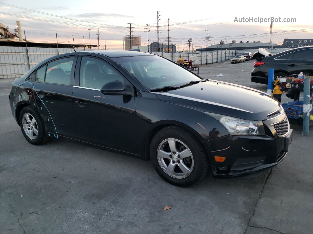 2013 Chevrolet Cruze Lt Black vin: 1G1PC5SB2D7223051