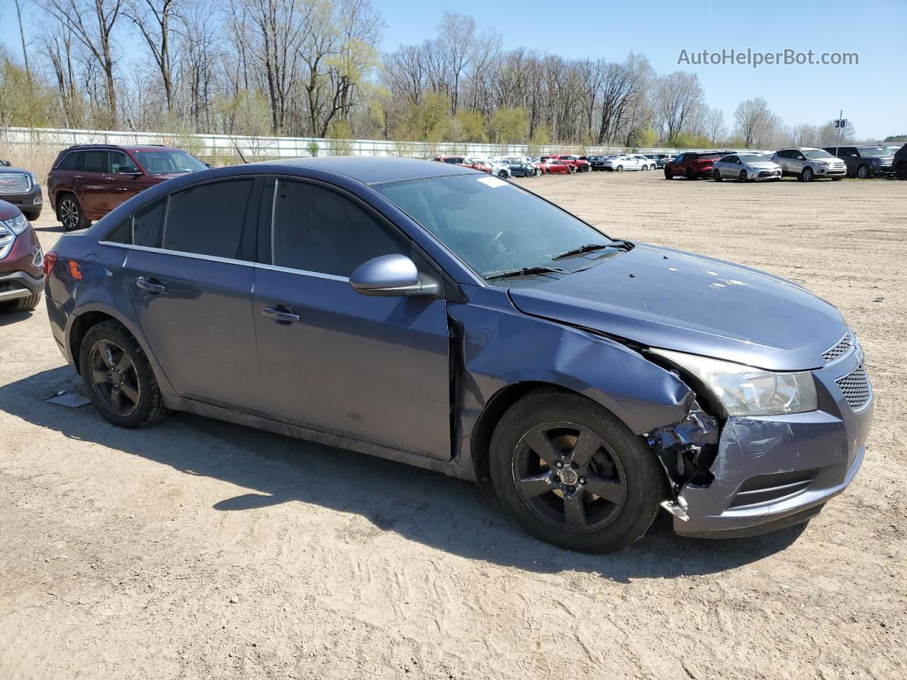 2013 Chevrolet Cruze Lt Blue vin: 1G1PC5SB2D7232364