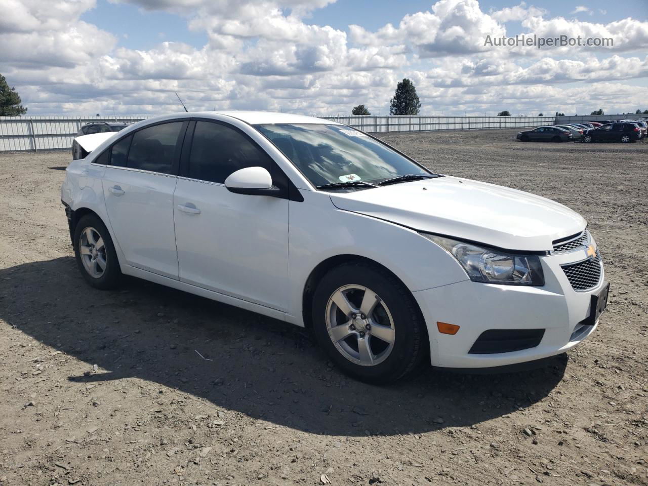 2014 Chevrolet Cruze Lt White vin: 1G1PC5SB2E7179019