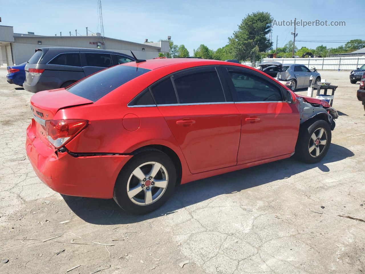 2014 Chevrolet Cruze Lt Red vin: 1G1PC5SB2E7277533