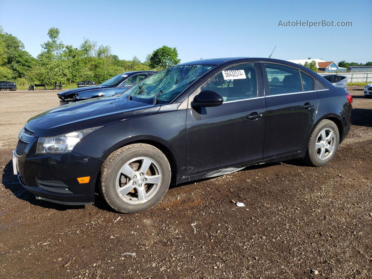 2014 Chevrolet Cruze Lt Black vin: 1G1PC5SB2E7294719