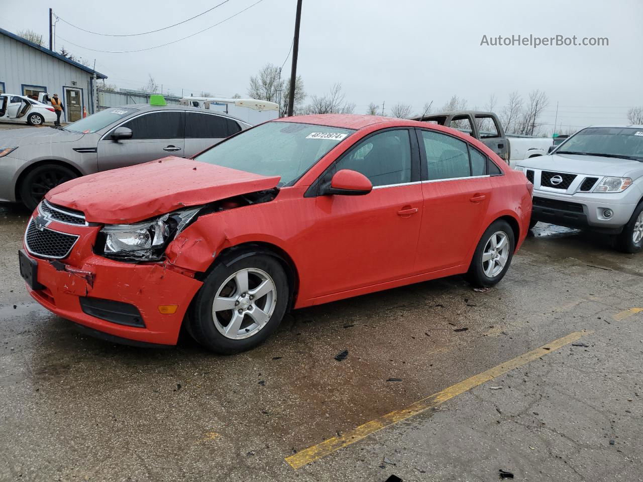 2014 Chevrolet Cruze Lt Красный vin: 1G1PC5SB2E7317111