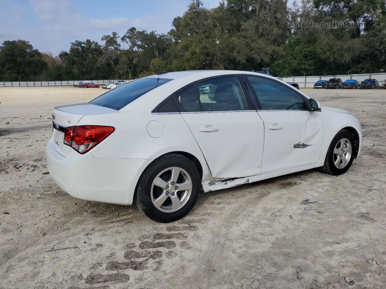 2014 Chevrolet Cruze Lt White vin: 1G1PC5SB2E7345345