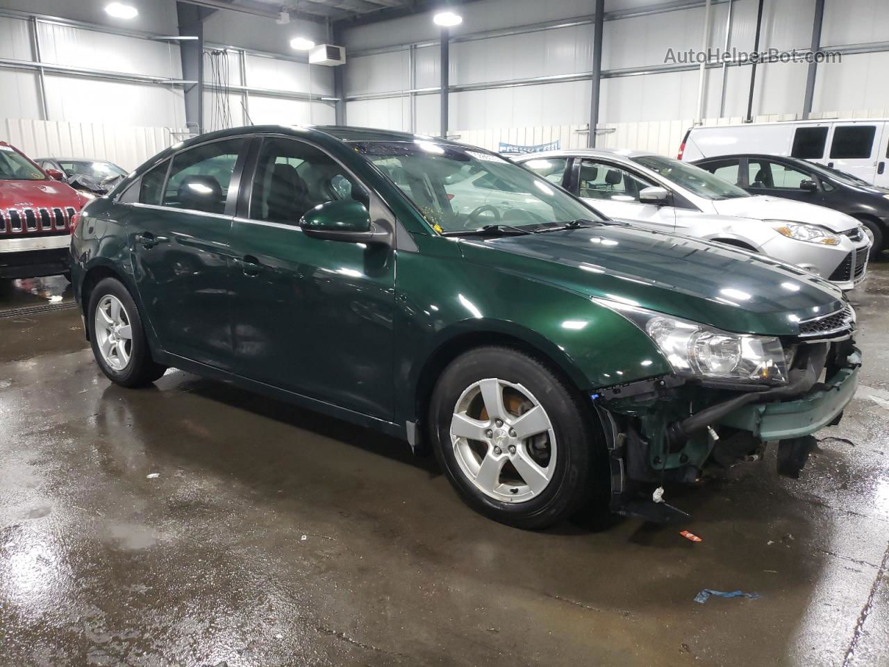 2014 Chevrolet Cruze Lt Green vin: 1G1PC5SB2E7365580