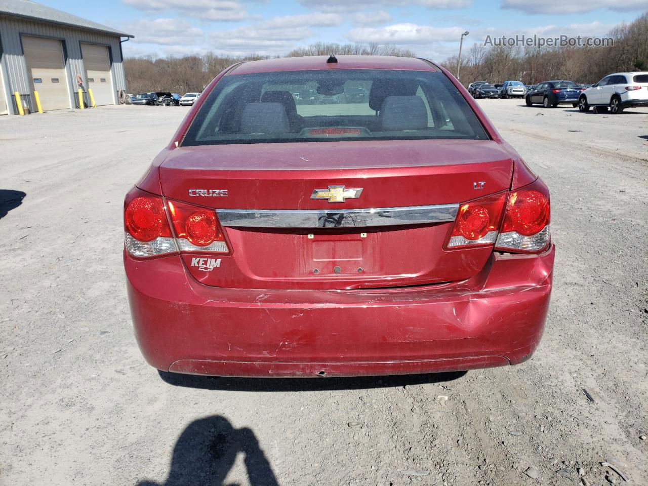 2014 Chevrolet Cruze Lt Red vin: 1G1PC5SB2E7367720