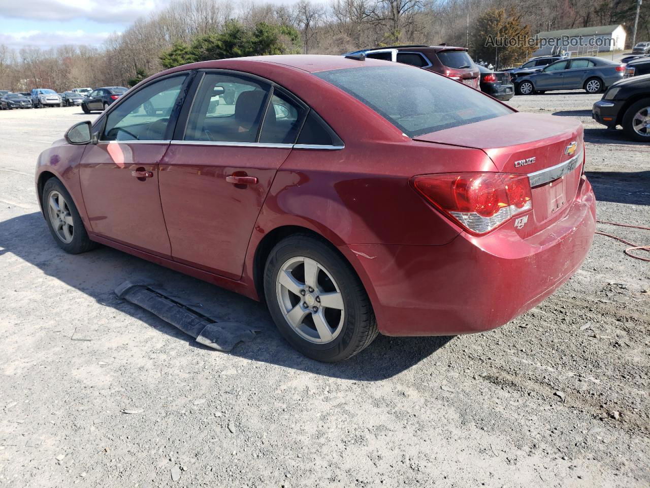 2014 Chevrolet Cruze Lt Red vin: 1G1PC5SB2E7367720