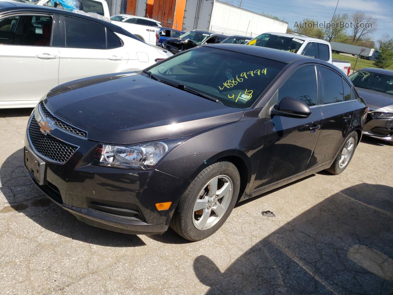 2014 Chevrolet Cruze Lt Серый vin: 1G1PC5SB2E7448376