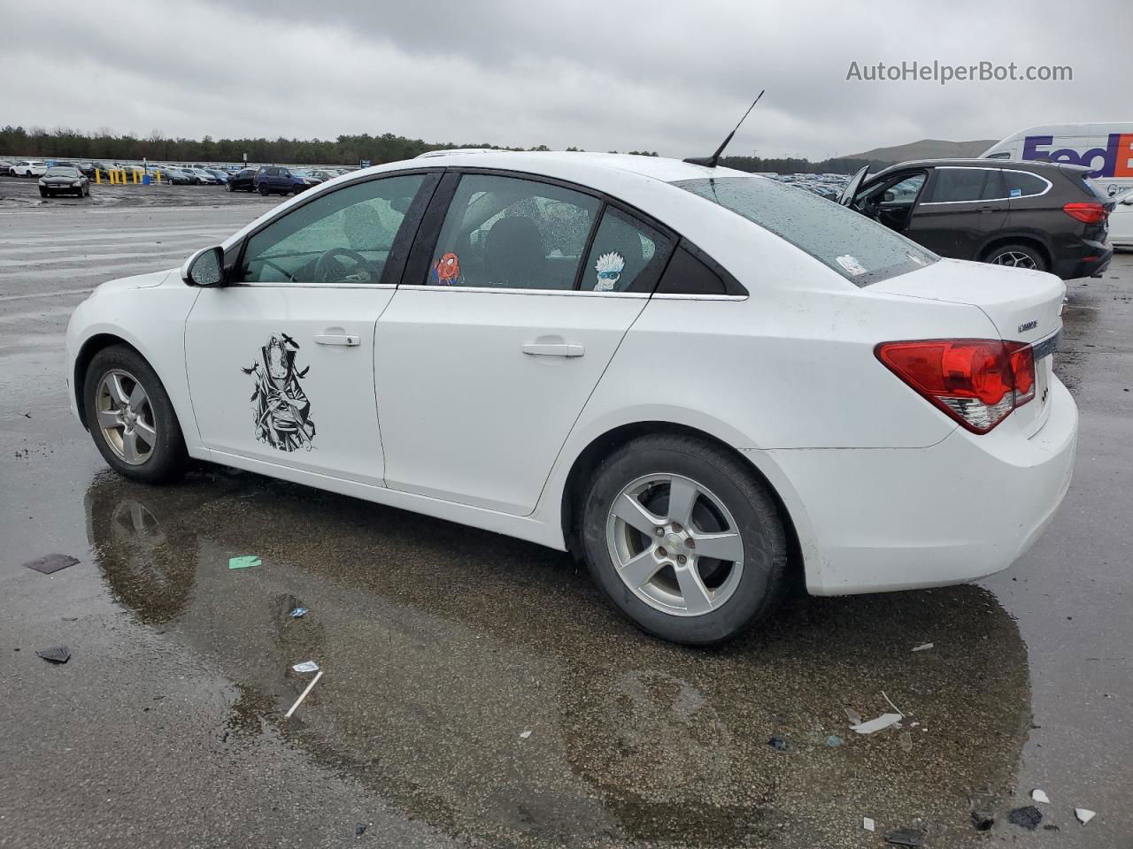 2014 Chevrolet Cruze Lt White vin: 1G1PC5SB2E7452556