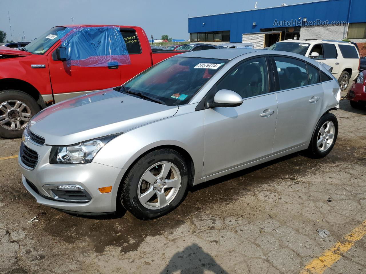 2015 Chevrolet Cruze Lt Silver vin: 1G1PC5SB2F7150248