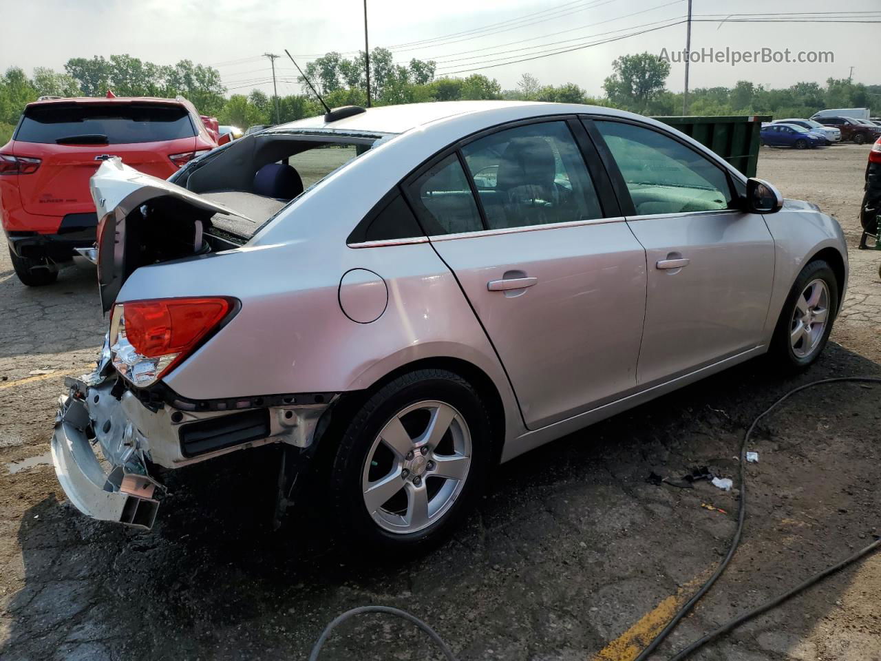 2015 Chevrolet Cruze Lt Silver vin: 1G1PC5SB2F7150248