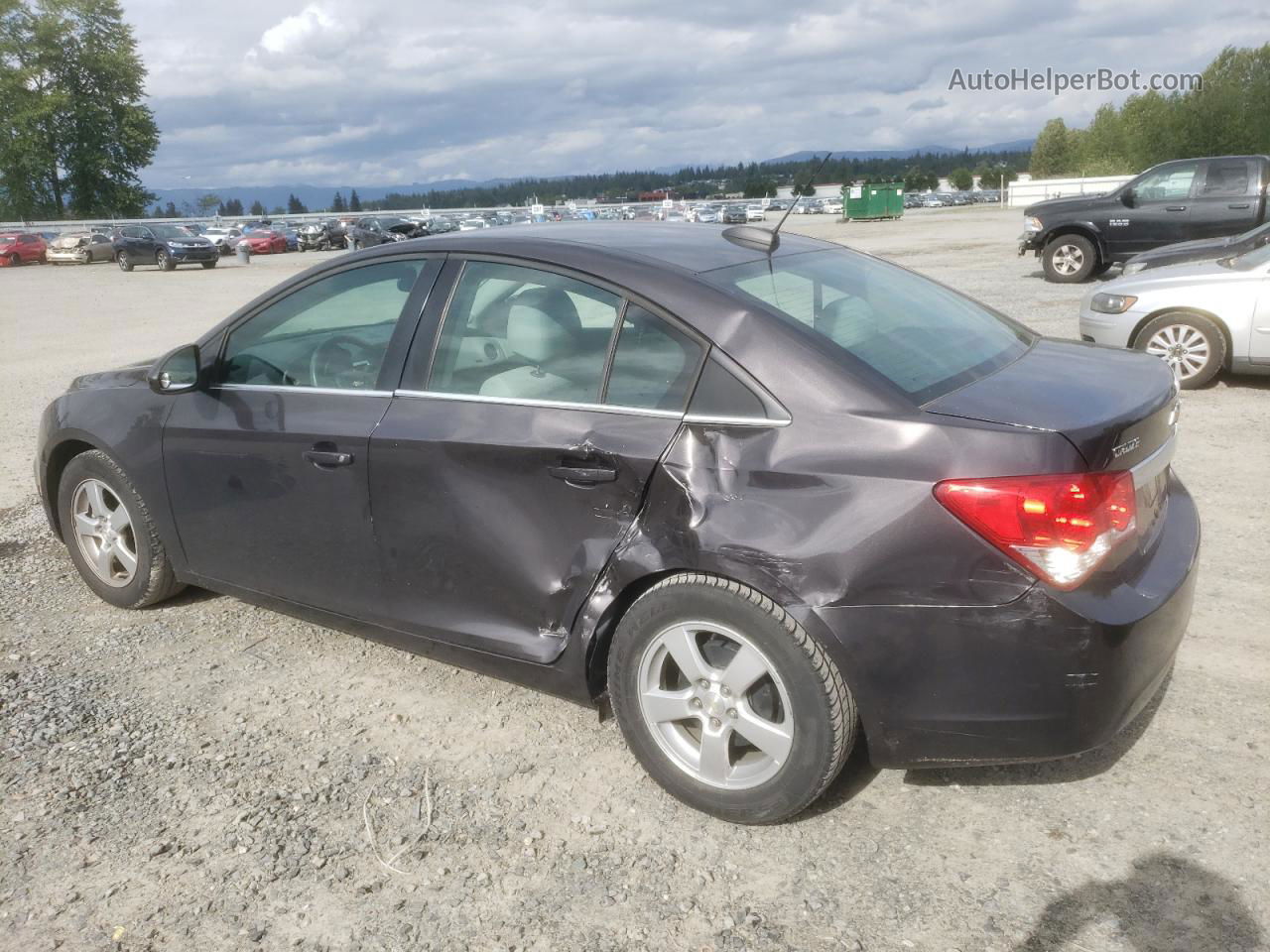 2015 Chevrolet Cruze Lt Gray vin: 1G1PC5SB2F7184397