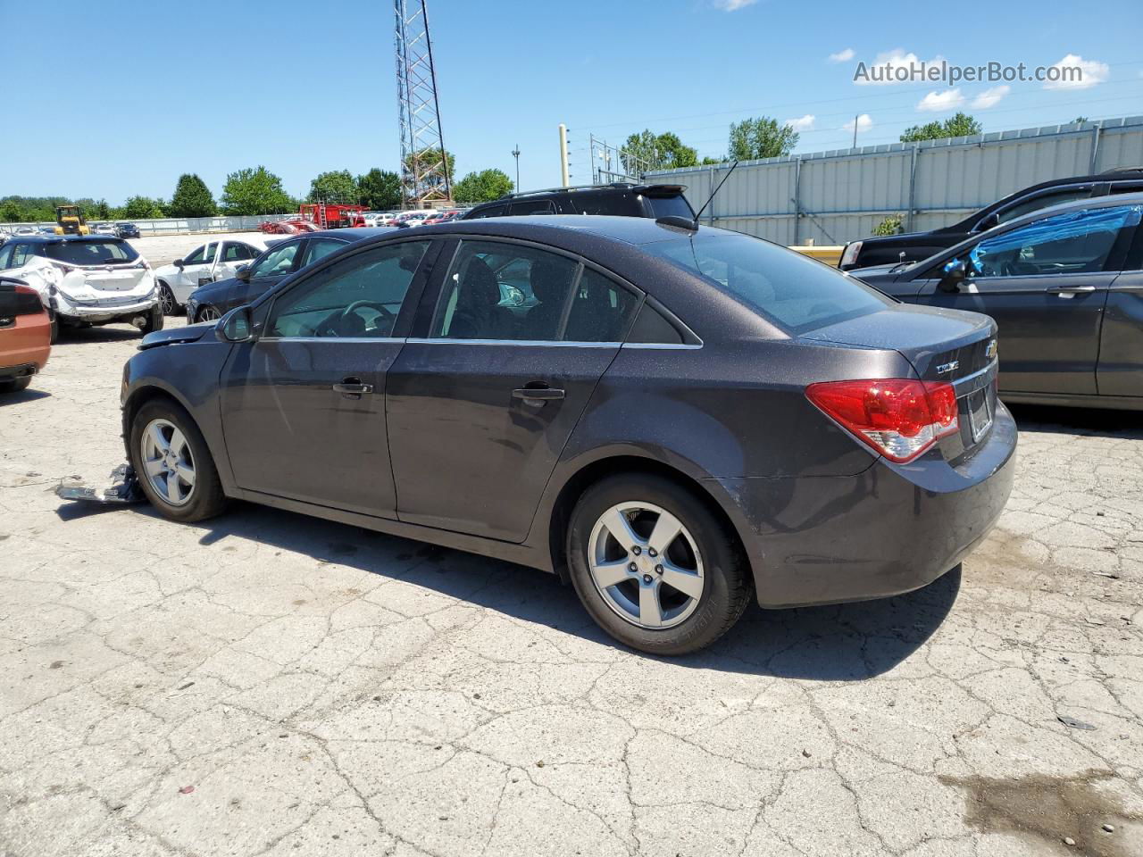 2015 Chevrolet Cruze Lt Gray vin: 1G1PC5SB2F7196887