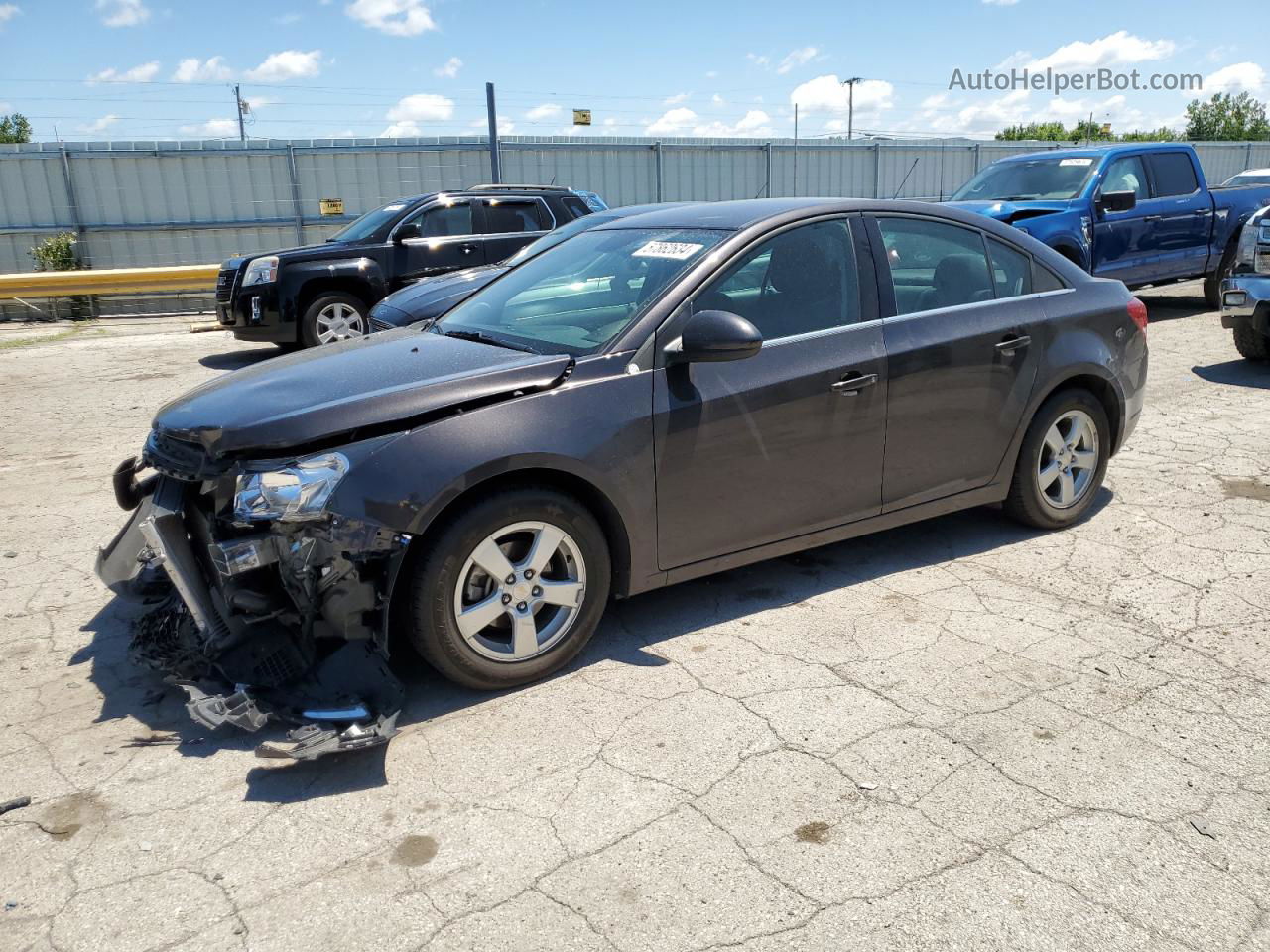 2015 Chevrolet Cruze Lt Gray vin: 1G1PC5SB2F7196887