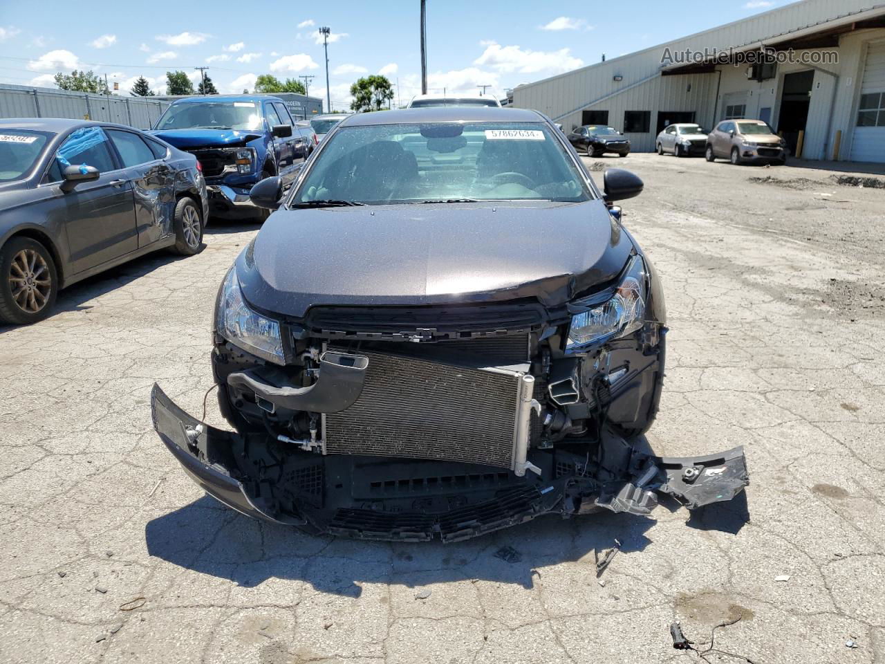 2015 Chevrolet Cruze Lt Gray vin: 1G1PC5SB2F7196887