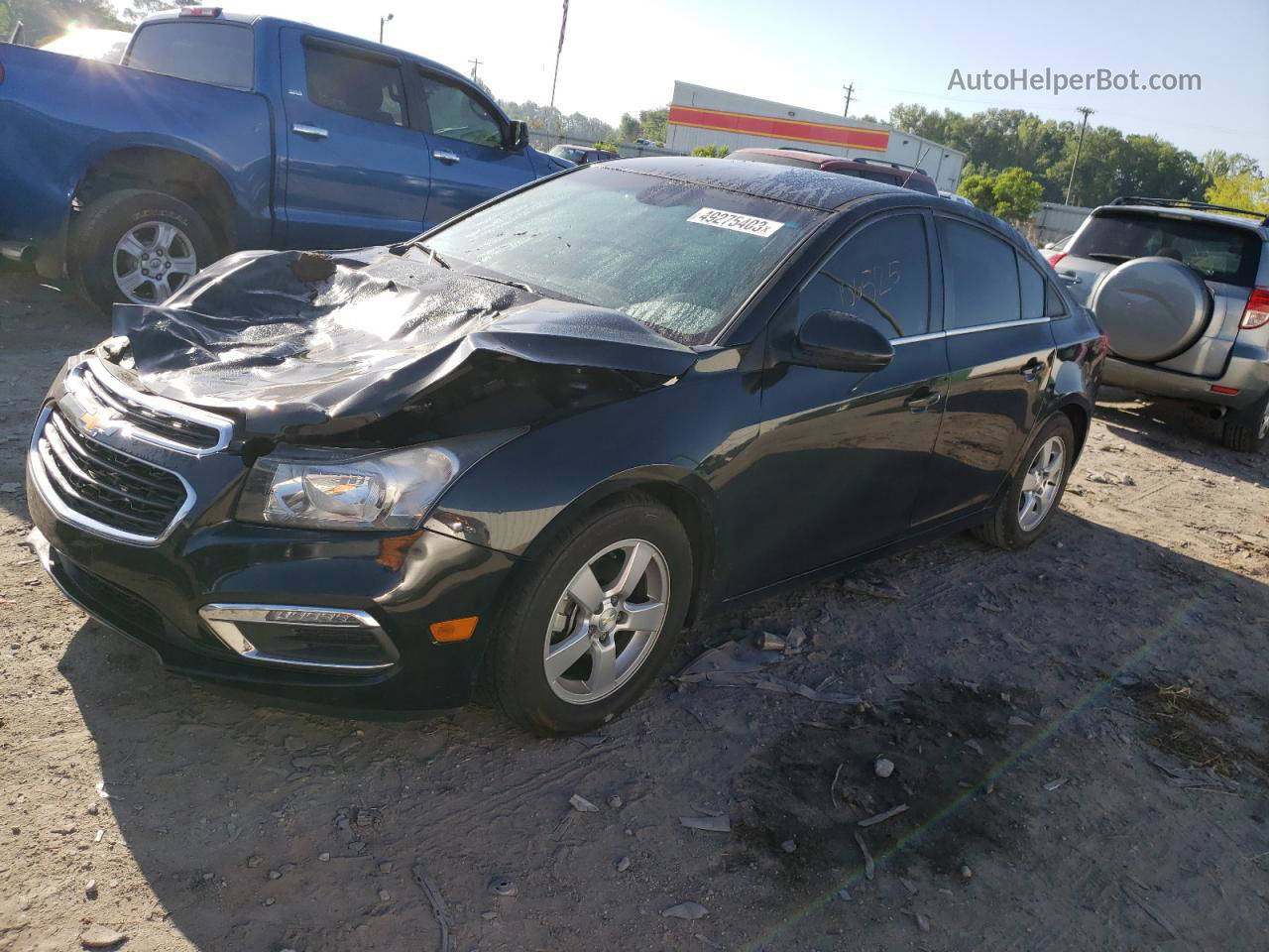 2015 Chevrolet Cruze Lt Black vin: 1G1PC5SB2F7202557