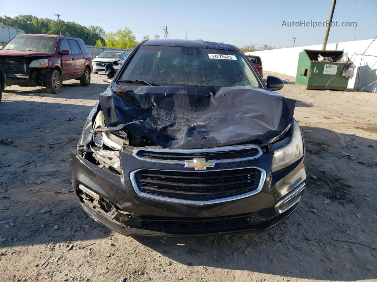 2015 Chevrolet Cruze Lt Black vin: 1G1PC5SB2F7202557