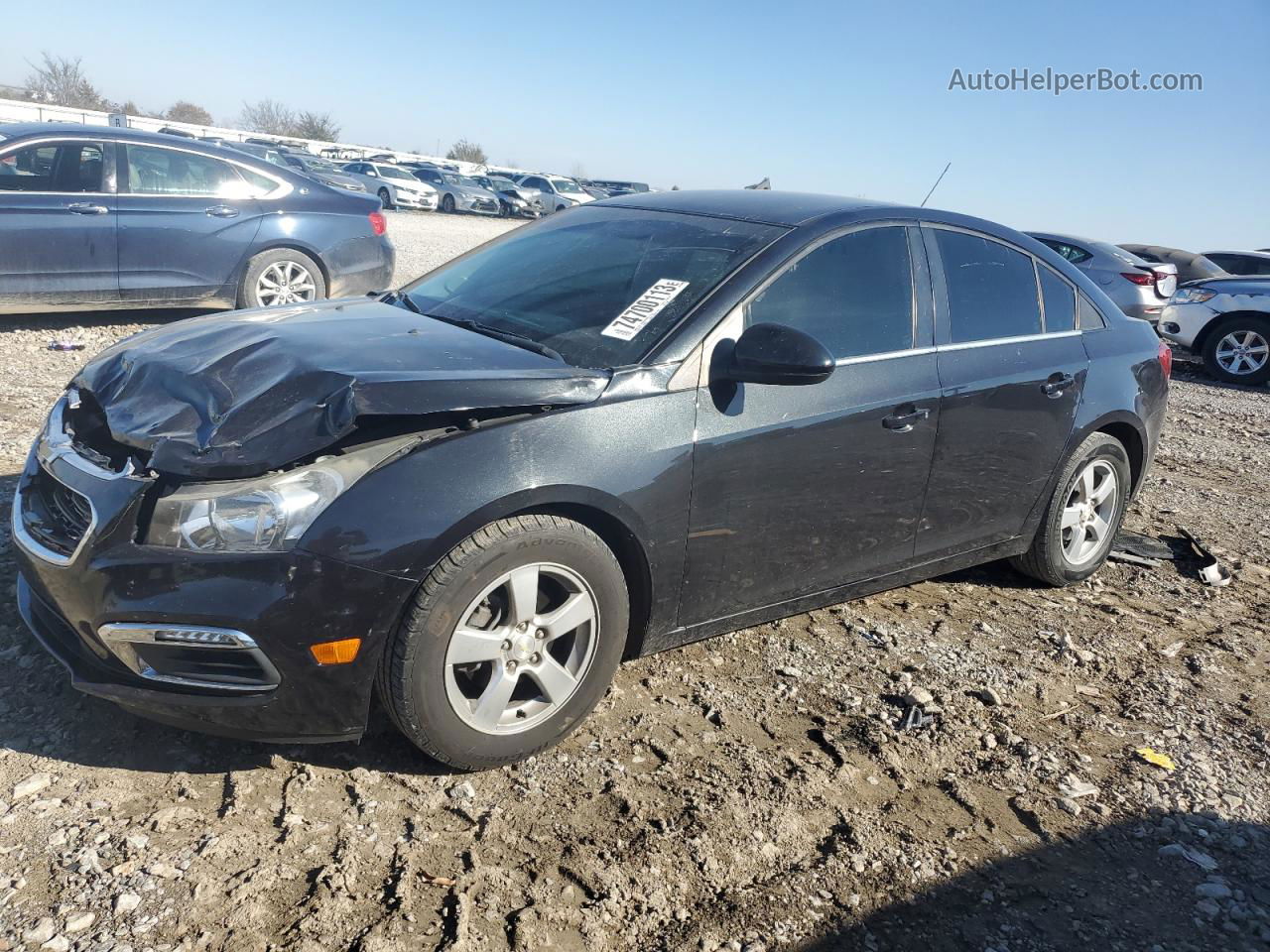 2015 Chevrolet Cruze Lt Black vin: 1G1PC5SB2F7215566