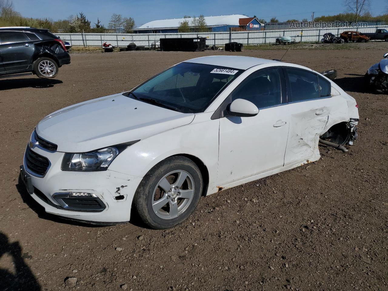 2015 Chevrolet Cruze Lt White vin: 1G1PC5SB2F7218113