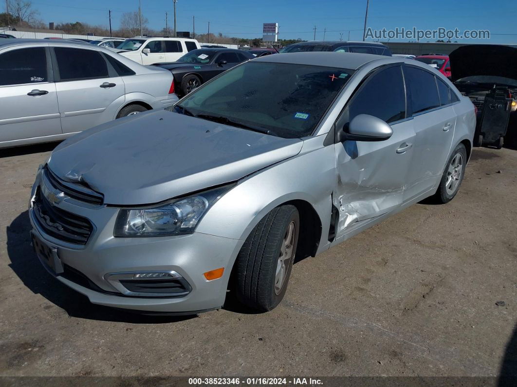 2015 Chevrolet Cruze 1lt Auto Silver vin: 1G1PC5SB2F7237793