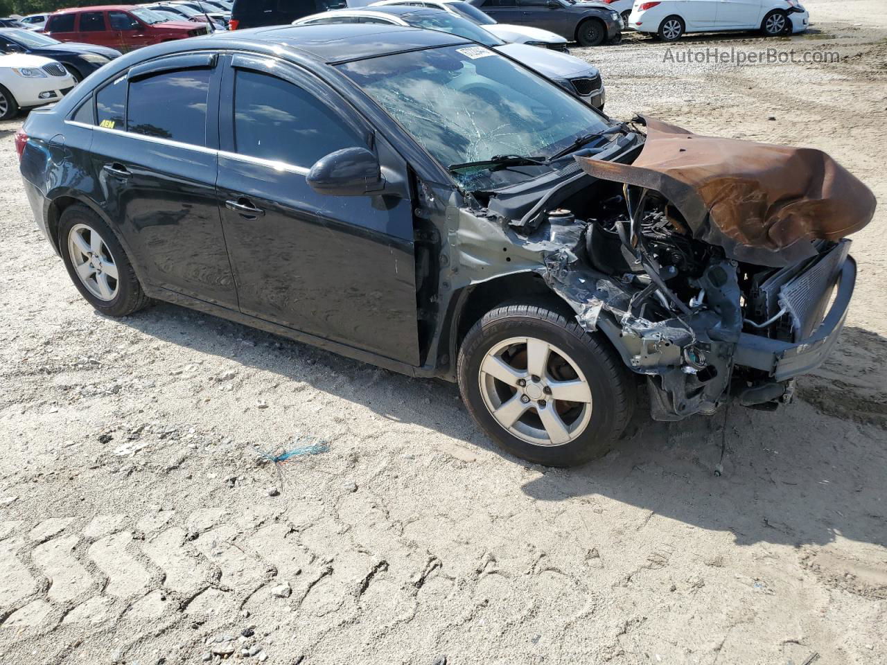 2013 Chevrolet Cruze Lt Black vin: 1G1PC5SB3D7255295