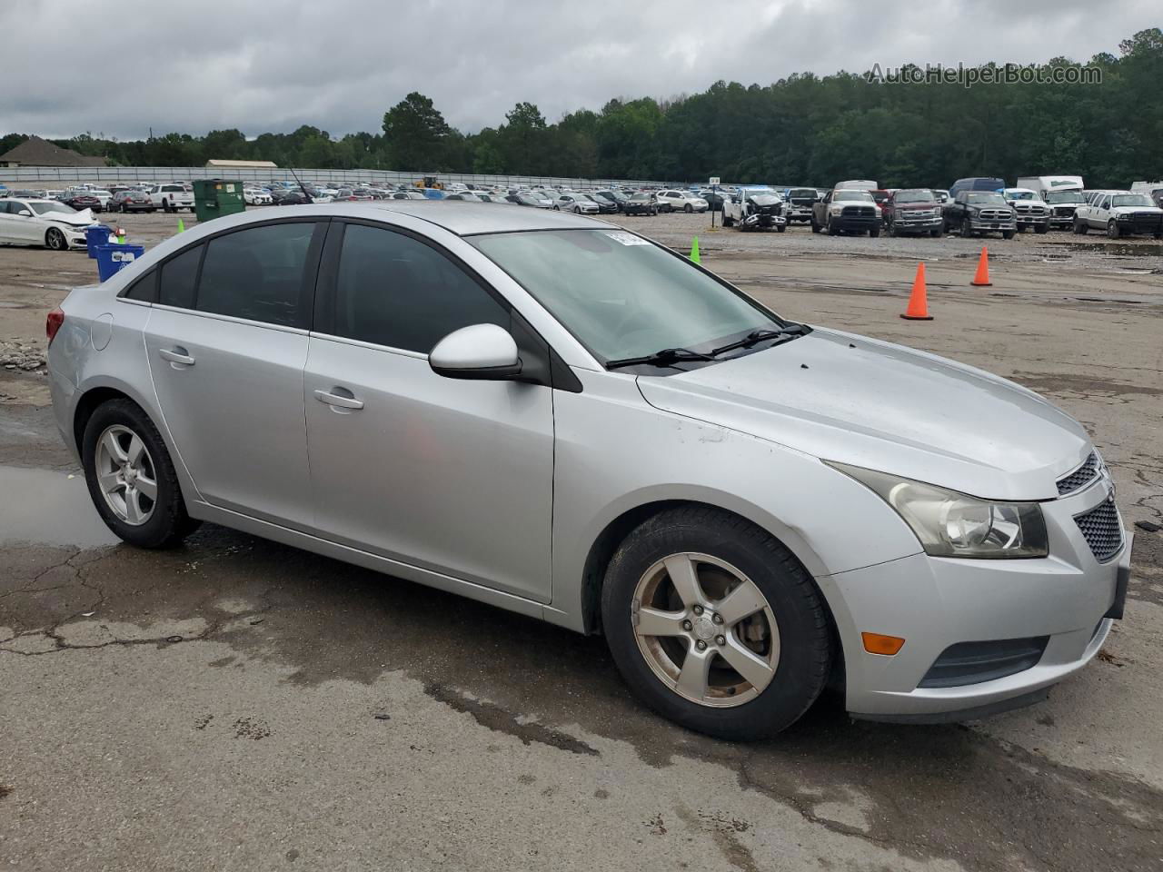 2013 Chevrolet Cruze Lt Silver vin: 1G1PC5SB3D7282688