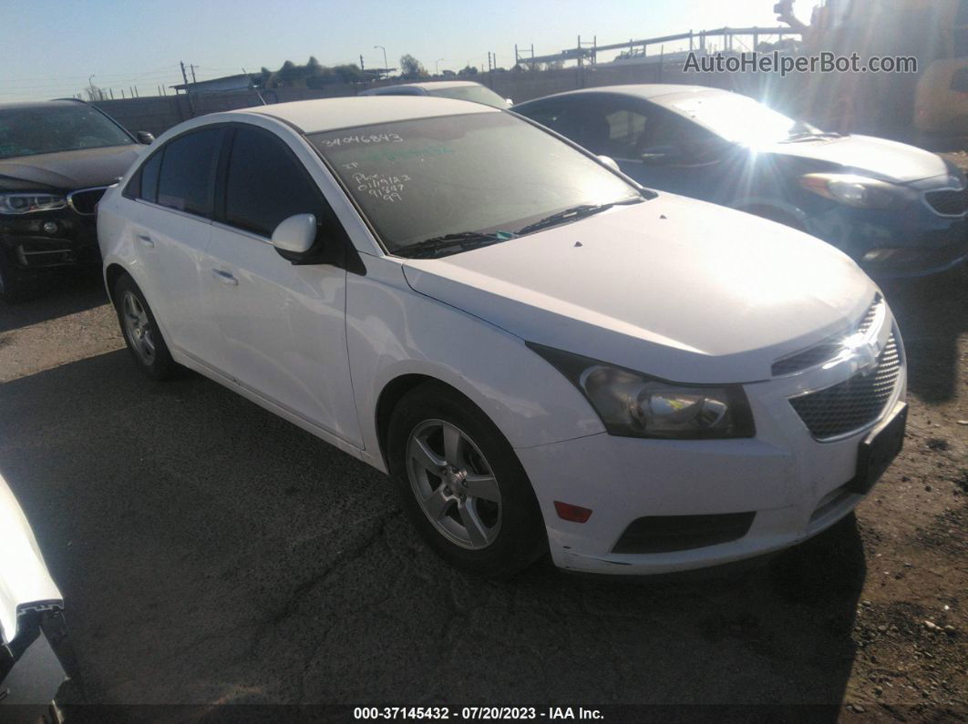 2013 Chevrolet Cruze 1lt White vin: 1G1PC5SB3D7296350