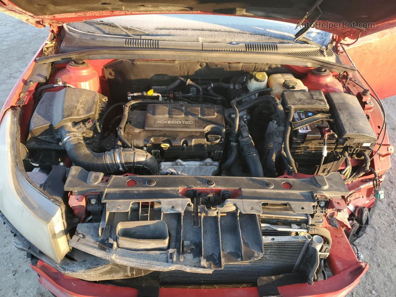 2014 Chevrolet Cruze Lt Red vin: 1G1PC5SB3E7120447